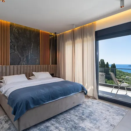 Blue Sunset - Stunning Sea View Luxury With Private Heated Pool Brsecine