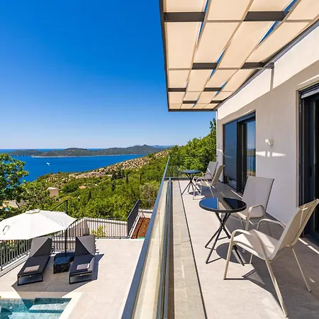 Blue Sunset - Stunning Sea View Luxury With Private Heated Pool * Brsecine